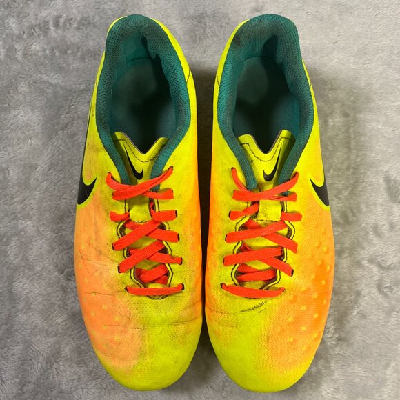 Nike Magista Ola 2 FG Youth Jr 4 Soccer Cleats Football Boots Volt Orange Yellow - Picture 4 of 9